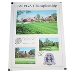 Davis Love III Signed 1997 PGA Championship at Winged Foot Poster JSA ALOA