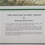 Ltd Ed Troon 'Postage Stamp' Lithograph with Sarzen Facsimile Signature & Inscription