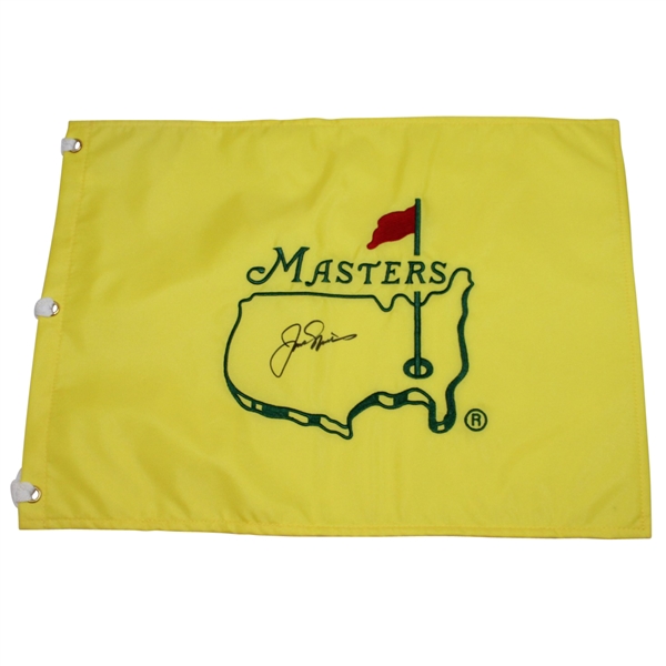 Jack Nicklaus Signed Masters Undated Embroidered Flag JSA ALOA