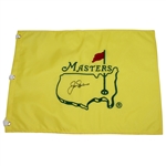 Jack Nicklaus Signed Masters Undated Embroidered Flag JSA ALOA