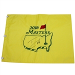 Danny Willett Signed 2016 Masters Embroidered Flag JSA ALOA