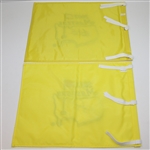 Ben Crenshaw(2003) & Bernhard Langer(2012) Signed Masters Flags with Years Won Inscriptions JSA ALOA