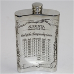 Augusta National Golf Club Pewter Golf Flask - with Funnel - Excellent Condition