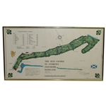 1968 The Old Course St. Andrews J.P. Izatt Golf Architect Visual Survey - Framed