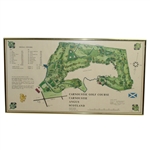 1968 Carnoustie Golf Course J.P. Izatt Golf Architect Visual Survey - Framed
