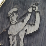 'Jones Creek' Large Wooden Carved Golf Course Sign - Unique