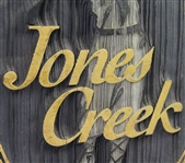 'Jones Creek' Large Wooden Carved Golf Course Sign - Unique