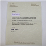 President Eisenhower Signed 1955 Invitation Letter to Gene Sarazen JSA ALOA