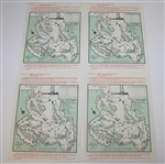 1986 Masters Thursday through Sunday Pairing Sheets - Nicklaus 6th Masters Win