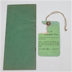 1960 Masters Records Booklet & Off Condition 1953 Masters Saturday Ticket