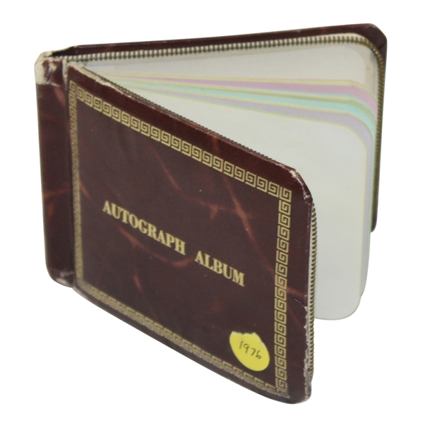 1976 Autograph Album Booklet with Nicklaus(x2), Palmer, Sarazen, and many others JSA ALOA