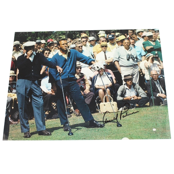 Arnold Palmer Signed 11x14 Photo with Ben Hogan JSA ALOA