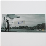 Tiger Woods Upper Deck Display with Signed Card & Range Driven Golf Ball #256/500