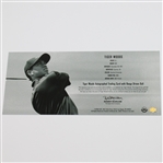 Tiger Woods Upper Deck Display with Signed Card & Range Driven Golf Ball #256/500