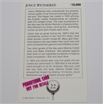 Joyce Wethered Signed Mueller 'Lady Heathcoat-Amory' Golf Card JSA ALOA