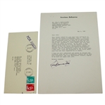 Seve Ballesteros Signed 1985 Severiano Ballesteros Letter with Envelope JSA ALOA