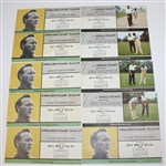 Ten Arnold Palmer Golf Instructional Fold Out Booklets