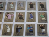 Forty-Six Autographed 2011 Leaf Insert Golf Cards JSA ALOA