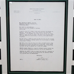 Bobby Jones, Hagen, Armour, & Sarazen Signed 1935 Multi-Display - Framed JSA ALOA