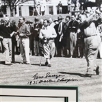 Bobby Jones, Hagen, Armour, & Sarazen Signed 1935 Multi-Display - Framed JSA ALOA