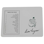 Ben Hogan Signed Augusta National Scorecard JSA ALOA