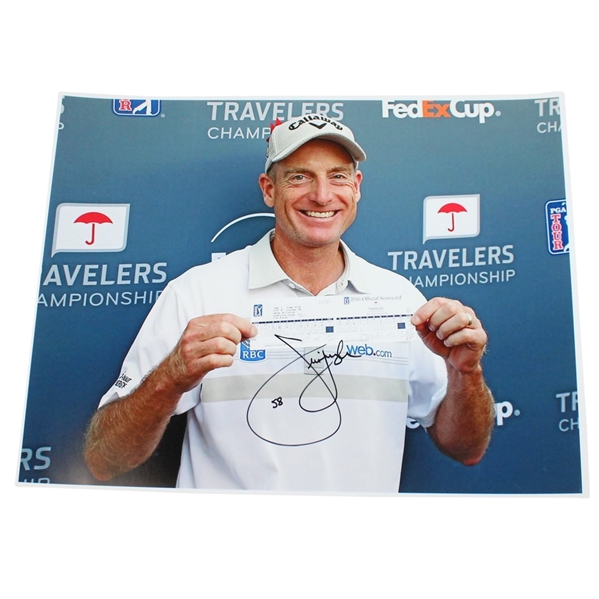 Jim Furyk Signed 11x14 Travelers Championship with "58" Notation JSA ALOA