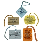 Open Championship Badges from Tom Watsons Wins - 1975, 1977, 1980, 1982, & 1983