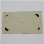 Robert T. Jones, Jr. Cut Signature JSA ALOA