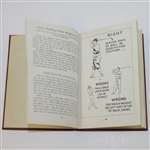 1935 Red Hard Cover Rights and Wrongs of Golf by Bobby Jones