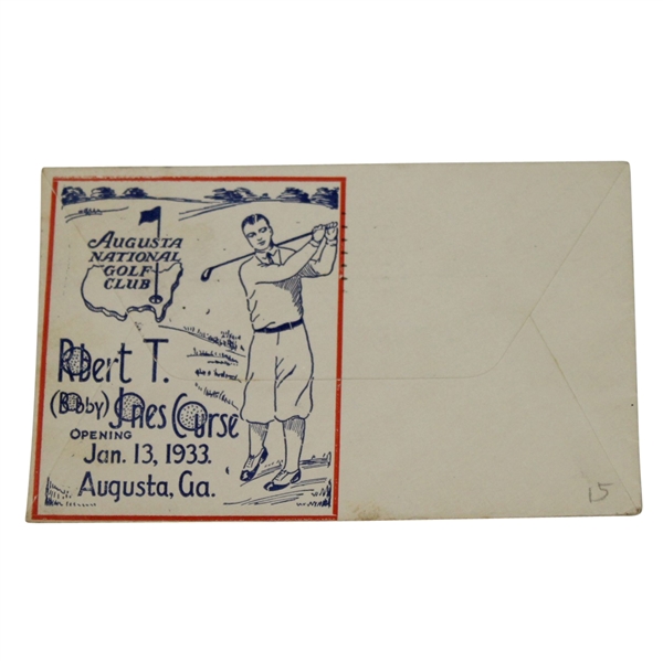 Augusta National GC 1933 Opening Day Bobby Jones Course Cover