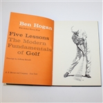 1957 1st Deluxe Edition Ben Hogans Five Lessons Golf Book - with Slipcase