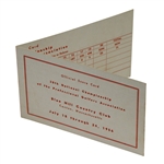 1956 PGA Championship Scorecard - Blue Hill Country Club