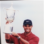 Tiger Woods 2002 US Open Ticket and Photo Display - Frame