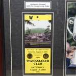 Phil Mickelson 2005 PGA Championship Ticket and Photo Display - Frame