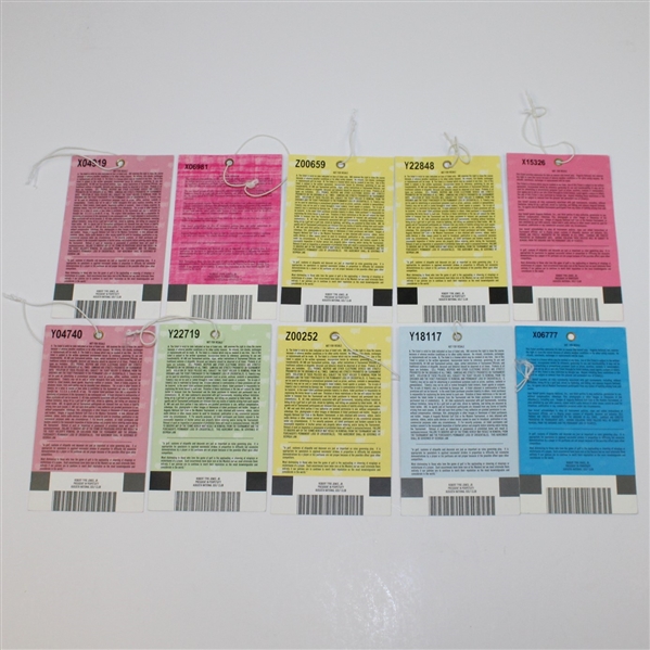 Lot Detail Lot of 10 Masters Practice Round Tickets
