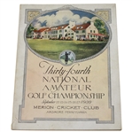 1930 US Amateur National Championship Program - Bobby Jones Grand Slam Final Leg
