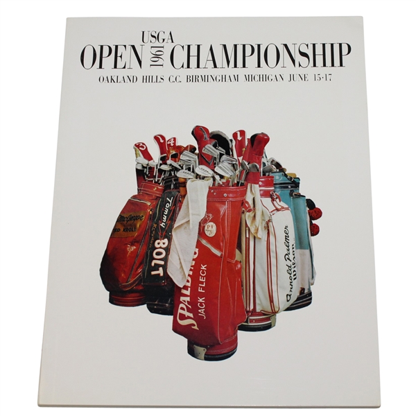 1961 US Open at Oakland Hills Program - Gene Littler Win