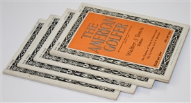Lot of 4 Walter Travis 'The American Golfer' Magazines - 1914 (Feb, Mar, Apr) & 1917 (May)