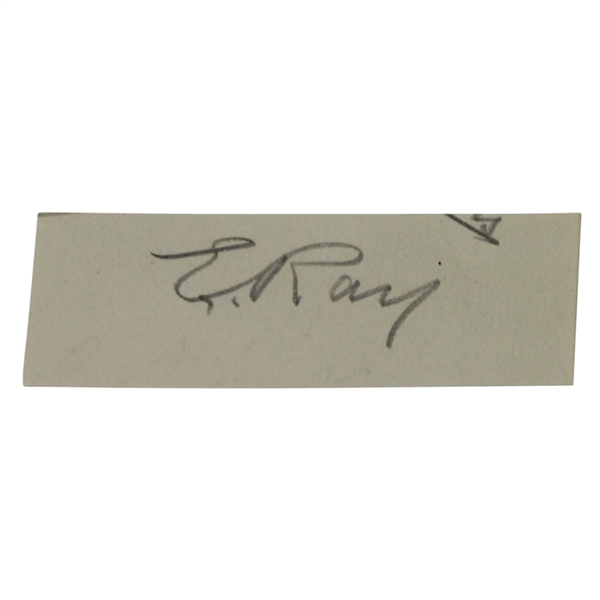 Ted Ray Signed Cut JSA ALOA