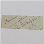 Ted Ray Signed Cut JSA ALOA
