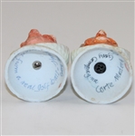 Hand Carved From Real Golf Balls - Old Man & Woman