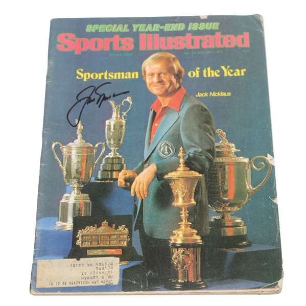 Jack Nicklaus Signed Sports Illustrated Sportsman of the Year 12/25/1978 JSA #P36685
