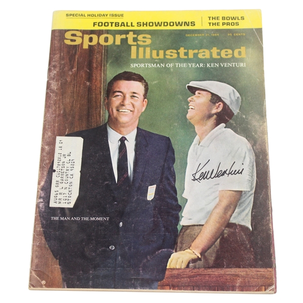 Ken Venturi Signed Sports Illustrated Sportsman of the Year 12/21/1964 JSA #P36672