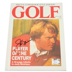 Jack Nicklaus Signed GOLF Players of the Century 9/1988 JSA #P36764