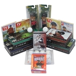 Tiger Woods Multi-Lot: Bobbleheads, Wheaties Box, TV Guides, Golf Balls, and more