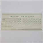 1960 Masters Tournament Official Scorecard - Palmer 2nd Masters Win