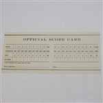 1962 Masters Tournament Official Scorecard - Palmer 3rd Masters Win