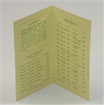 1951 Masters Tournament Original Ticket Brochure for Prospective Patrons