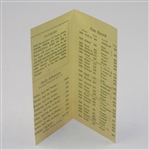 1960 Masters Tournament Original Ticket Brochure for Prospective Patrons