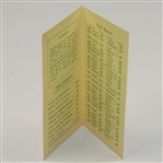 1961 Masters Tournament Original Ticket Brochure for Prospective Patrons